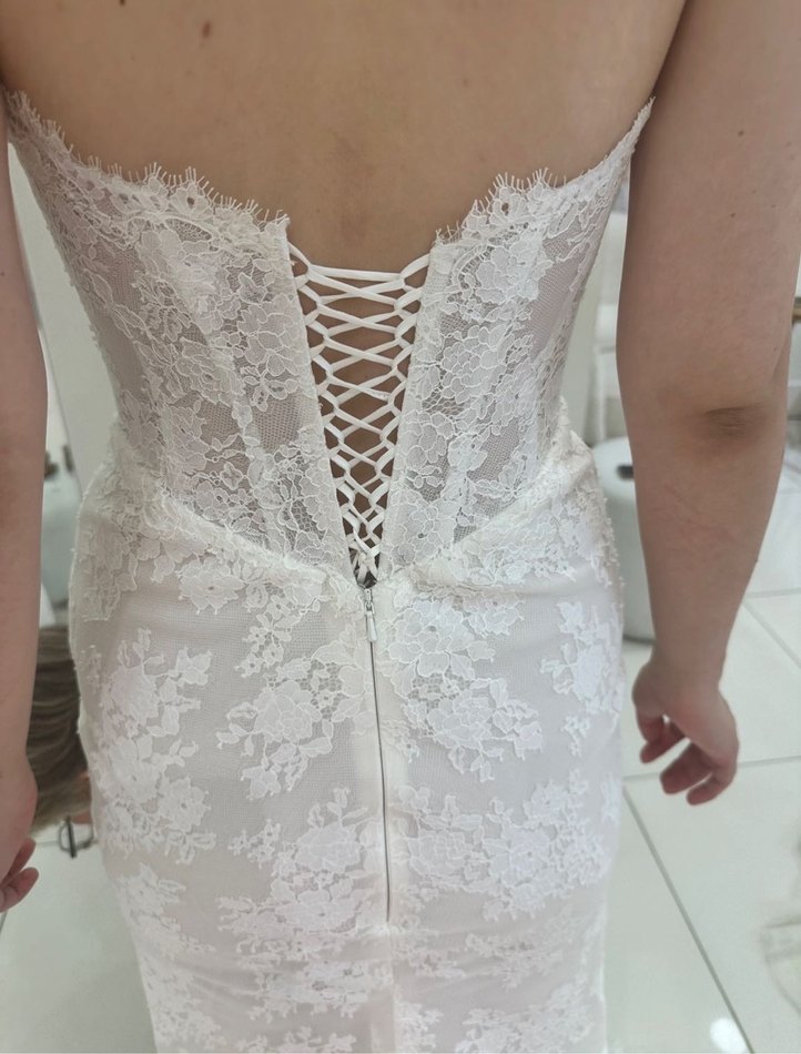 Milano Vento Dantel gelinlik balık korse - Görsel 4