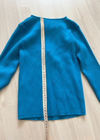 m Beden Zara mavi cut out kazak