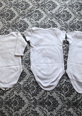 Beyaz Erkek Bebek Çıtçıtlı Body - Görsel 3