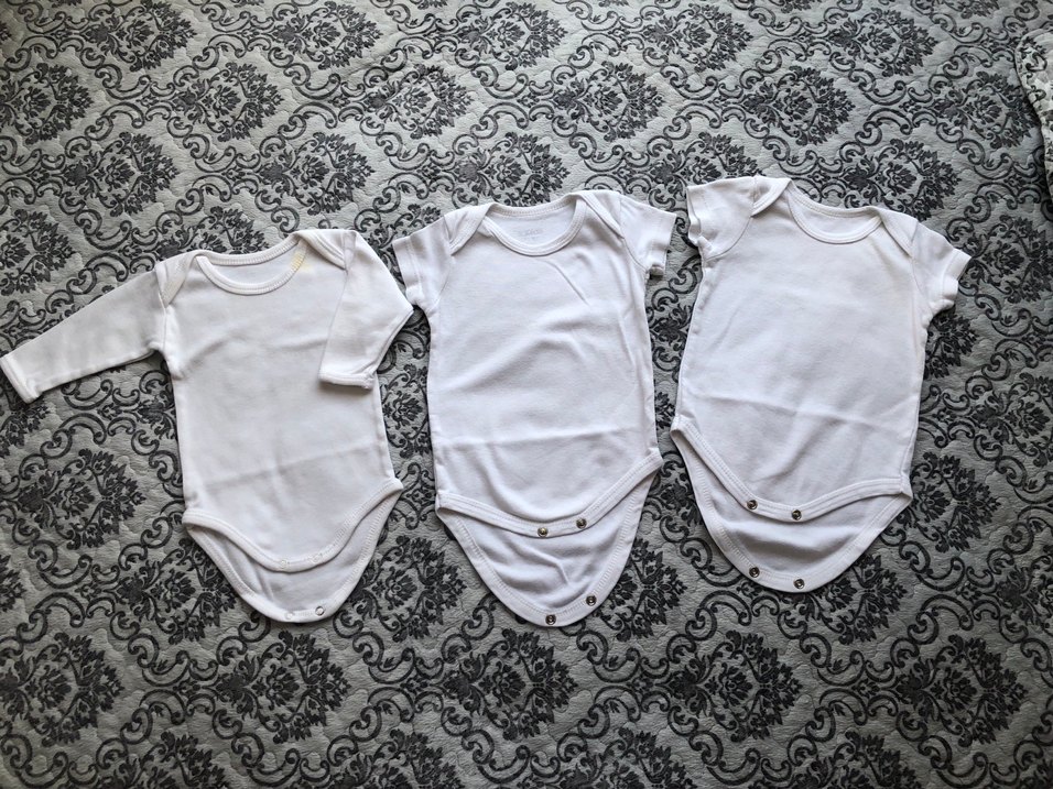 Beyaz Erkek Bebek Çıtçıtlı Body - Görsel 2