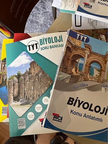 Tyt Biyoloji soru bankası ve konu anlatım kitapları açı