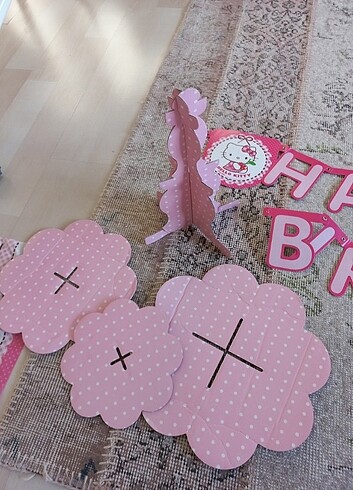 Hello Kitty Hello kitty doğum günü malzemeleri