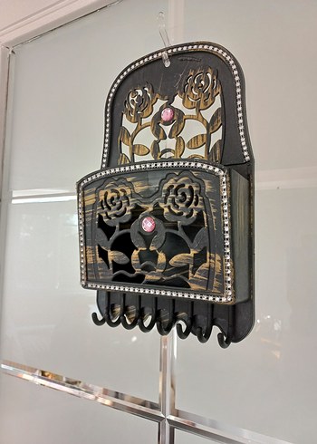 Siyah Taşlı kapı anahtarligi - Görsel 2