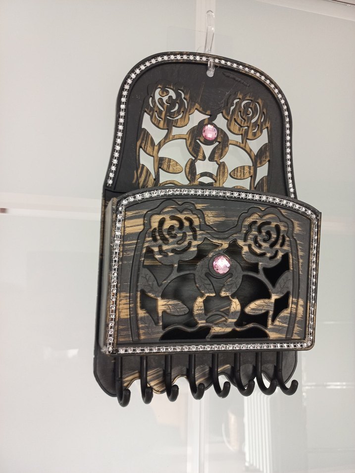 Siyah Taşlı kapı anahtarligi - Görsel 4