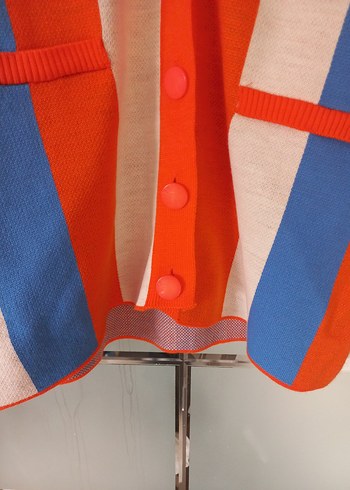 Kadın Çok Renkli Triko Hırka - Görsel 4