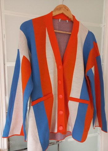 Kadın Çok Renkli Triko Hırka - Görsel 2