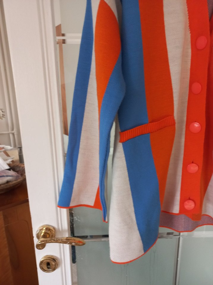 Kadın Çok Renkli Triko Hırka - Görsel 3