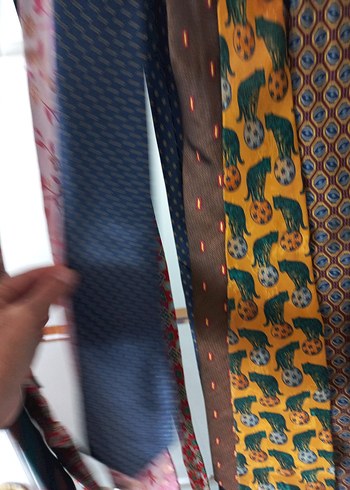 Bohem Çok Renkli Retro Kravat Seti - Görsel 4