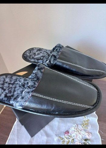 Erkek Siyah Ev Terliği - Görsel 4