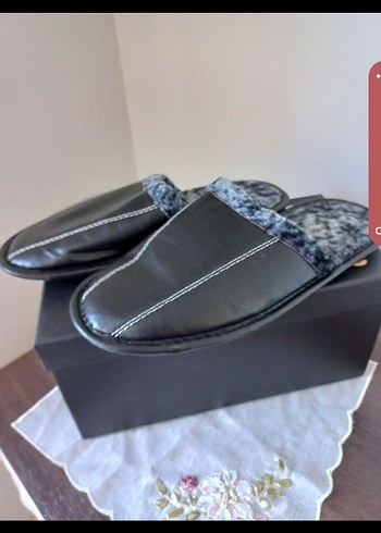 Erkek Siyah Ev Terliği - Görsel 2