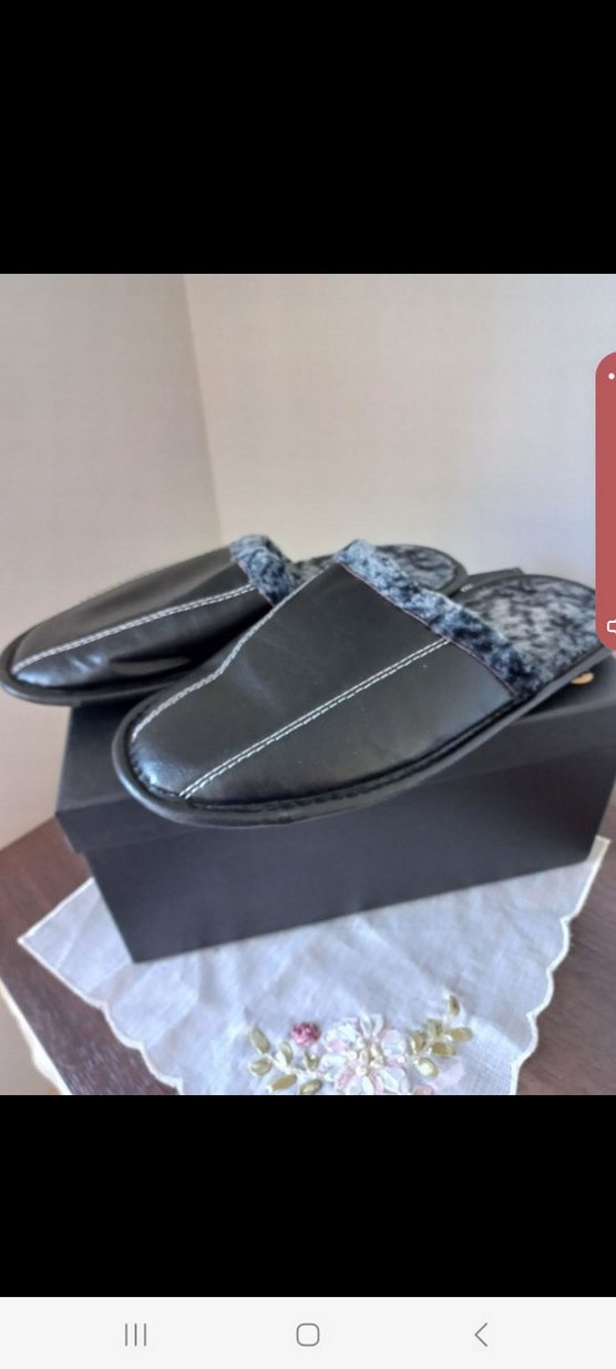 Erkek Siyah Ev Terliği - Görsel 2