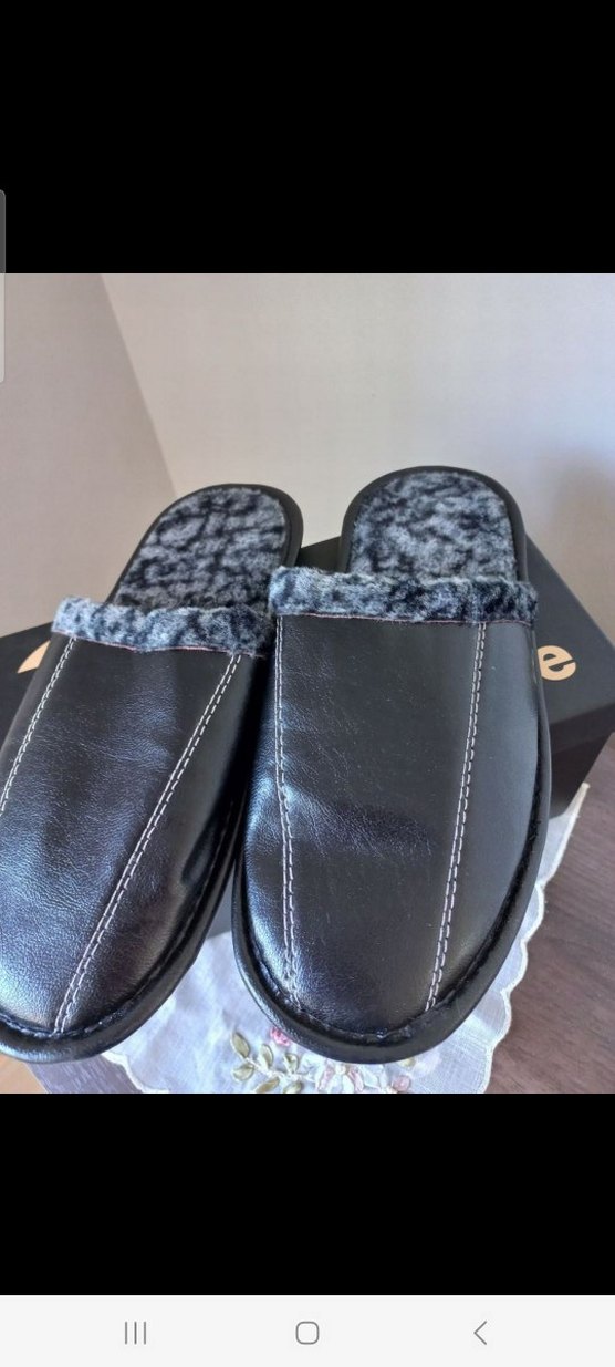 Erkek Siyah Ev Terliği - Görsel 3