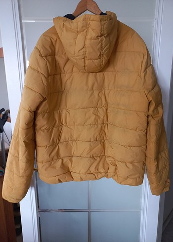 Sarı Erkek midi Boy Kışlık Fermuarlı Mont - Görsel 5