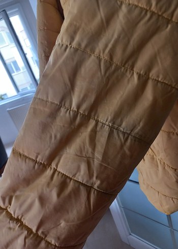 Sarı Erkek midi Boy Kışlık Fermuarlı Mont - Görsel 9