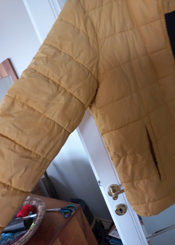 Sarı Erkek midi Boy Kışlık Fermuarlı Mont - Görsel 4