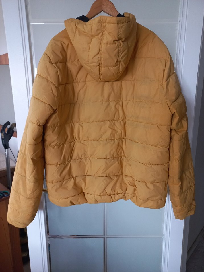 Sarı Erkek midi Boy Kışlık Fermuarlı Mont - Görsel 5