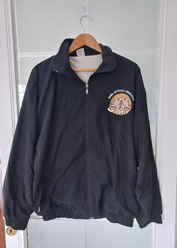 Fermuarlı Siyah eşofman üstü - Görsel 2