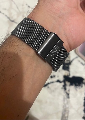 Fossil FS5699 Model Erkek Siyah Hasır Kordonlu Saat - Görsel 4