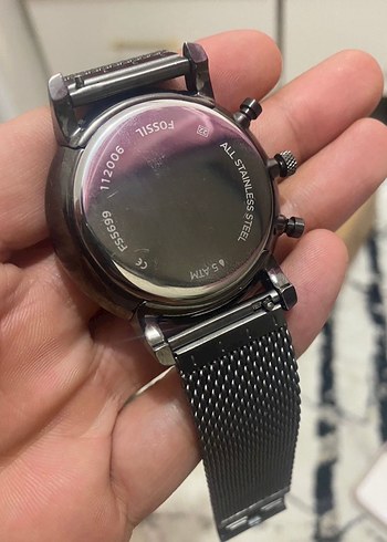 Fossil FS5699 Model Erkek Siyah Hasır Kordonlu Saat - Görsel 5