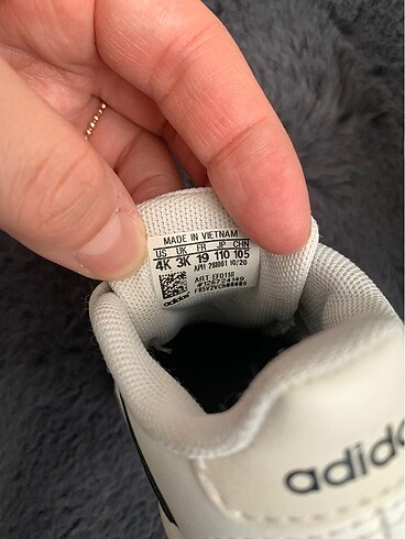 19 Beden Adidas unisex bebek ayakkabı