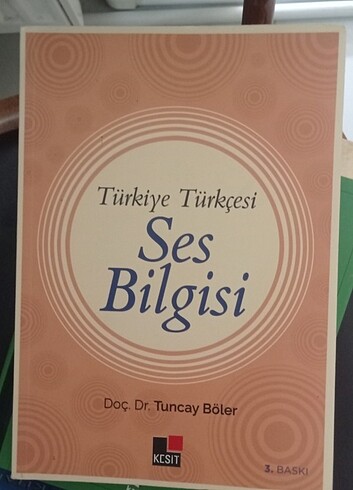 Türkiye Türkçesi Ses Bilgisi Doç De. Tuncay Böler 