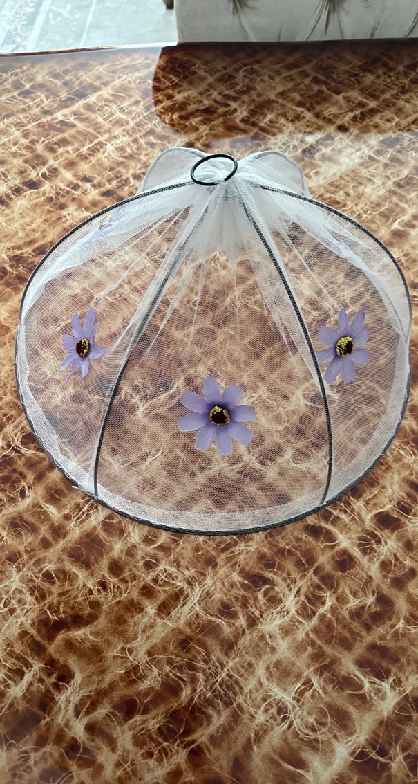 Boncuklu Mor Bohem Şemsiye - Görsel 2