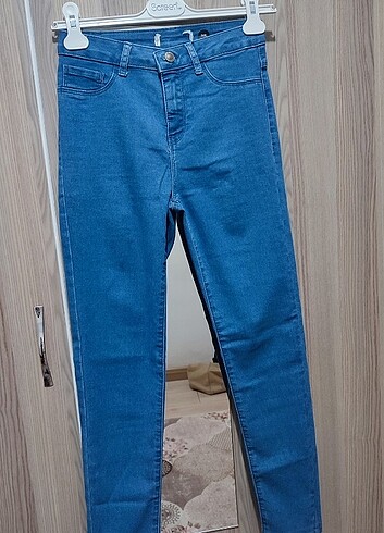 26 Beden mavi Renk Koton pantolon