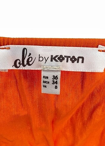 36 Beden turuncu Renk Koton pamuklu elbise