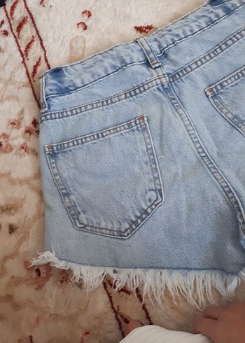 Addax Gevşek Kesim, Püsküllü Mini Denim Şort
