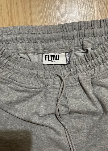Flaw Gri Rahat Kesim Unisex Eşofman Altı - Görsel 3