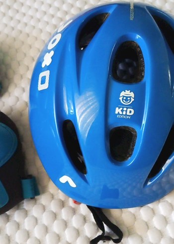 Mavi Biker Diz Koruyucu ve Kask Seti - Görsel 2