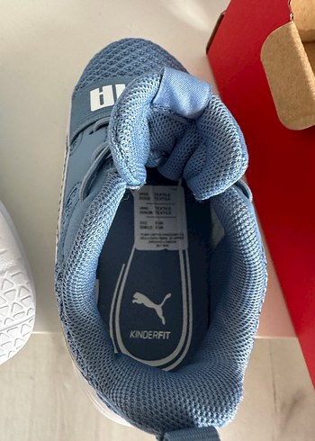 23 Beden Mavi Erkek Çocuk Puma Spor Ayakkabı Velcro
