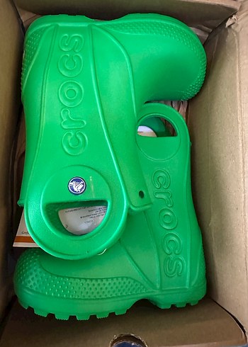 Çocuklar için Yeşil Crocs Yağmur Botu
