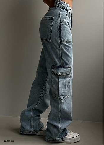 xl Beden Kargo cep jean