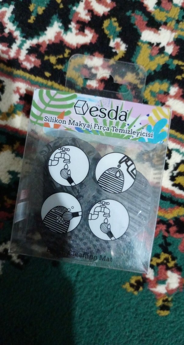 Siyah Silikon Makyaj Fırçası Temizleyici - Görsel 4