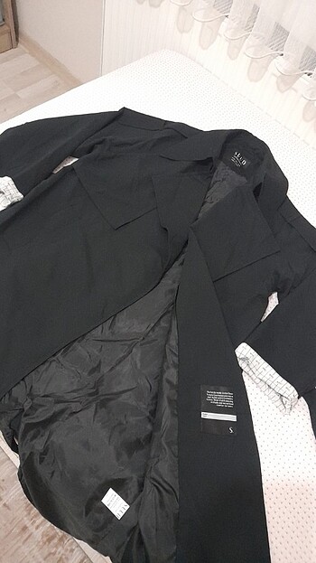 xs Beden siyah Renk Suud collection siyah trençkot