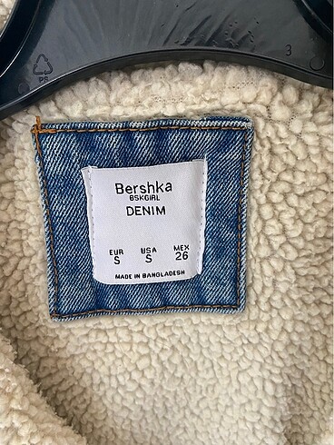 s Beden Bershka içi polarlı kot ceket