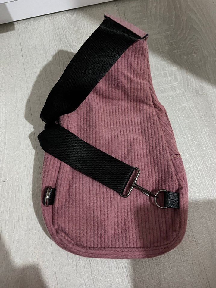 Pembe Kadın Fermuarlı Çapraz Çanta - Görsel 2