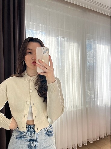 Zara crop hırka