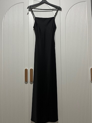 Zara saten elbise