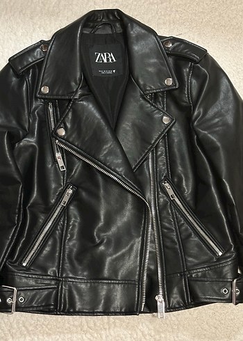m Beden siyah Renk Kadın Siyah Deri Biker Ceket