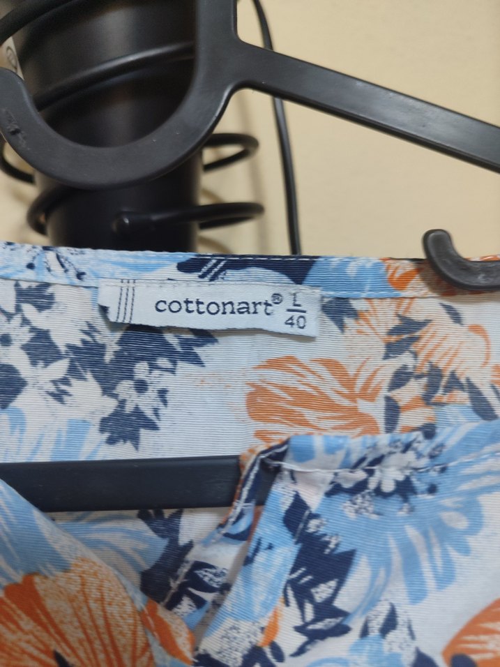 Mavi Çiçekli Uzun Bohem Elbise - Görsel 3