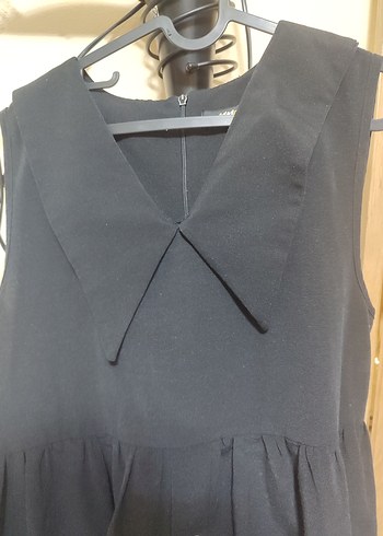 yaka detaylı jile elbise - Görsel 4