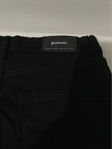 stradivarus siyah mom slim pantolon