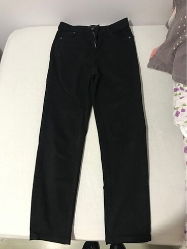 Stradivarius stradivarus siyah mom slim pantolon