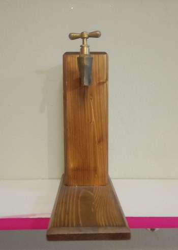 Parlak Ahşap İçecek Musluğu - Görsel 2