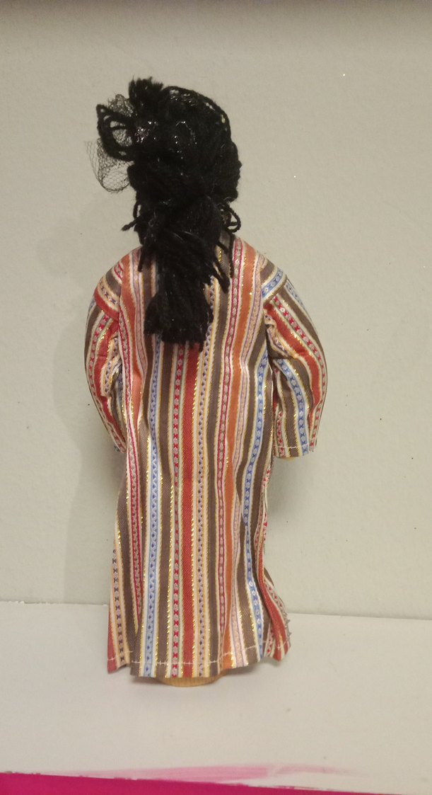 AMMAN'LI KIZ..Kahverengi Saçlı Geleneksel Bebek - Görsel 3