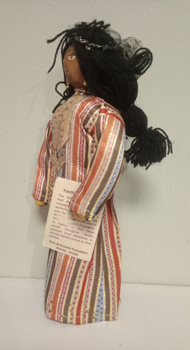 AMMAN'LI KIZ..Kahverengi Saçlı Geleneksel Bebek - Görsel 2