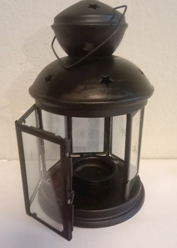 Siyah Metal Mumluk Fener - Görsel 4