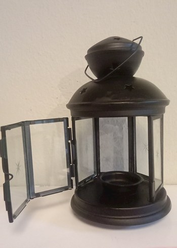 Siyah Metal Mumluk Fener - Görsel 2